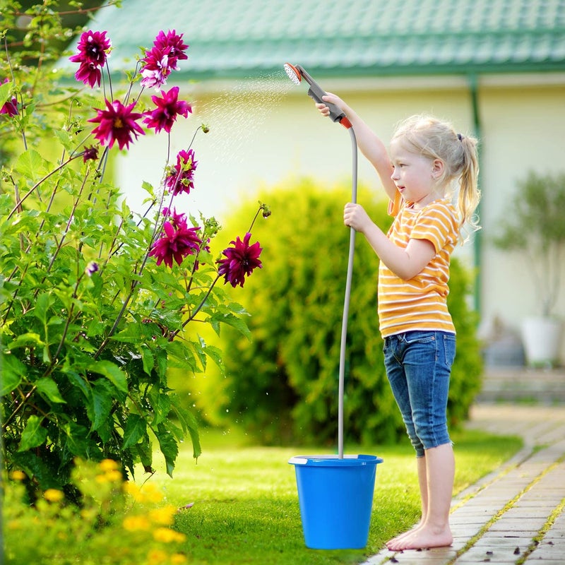 Ivation دش التخييم المحمول من إيفيشن | رأس دش خارجي قابل لإعادة الشحن ومحمول ومريح مع مضخة 3.7 فولت، خرطوم بطول 6 أقدام، رأس بيديت، فلتر قابل للإزالة، خطاف متعدد الاستخدامات وكابل USB - Image 4